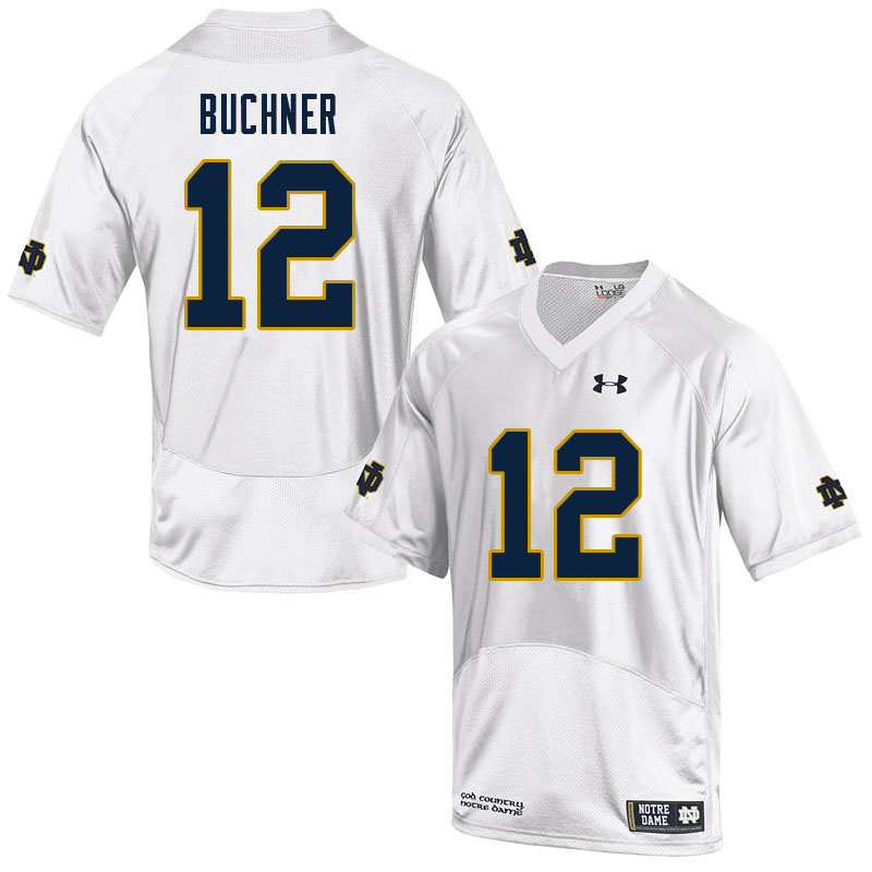 Men #12 Tyler Buchner Notre Dame Fighting Irish College Football Jerseys Sale-White